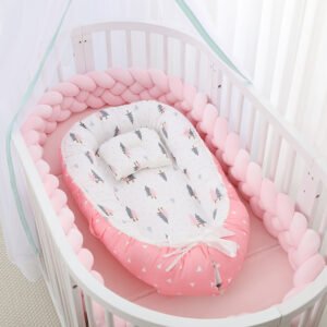 Alternative view of Foldable Removable And Washable Portable Anti-pressure Baby Bed In Bed Bionic Off