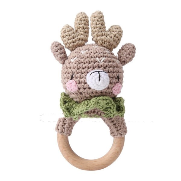 Alternative view of Knitted Animal Rattles Dolls Baby Soothing Toys